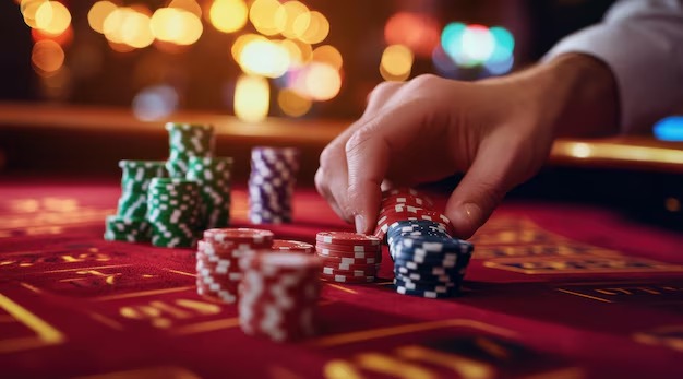 Live blackjack table in free-play mode